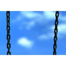 Pair of Plastisol coated swing chains