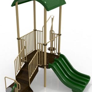 T1R composite playground set for ages 2-5