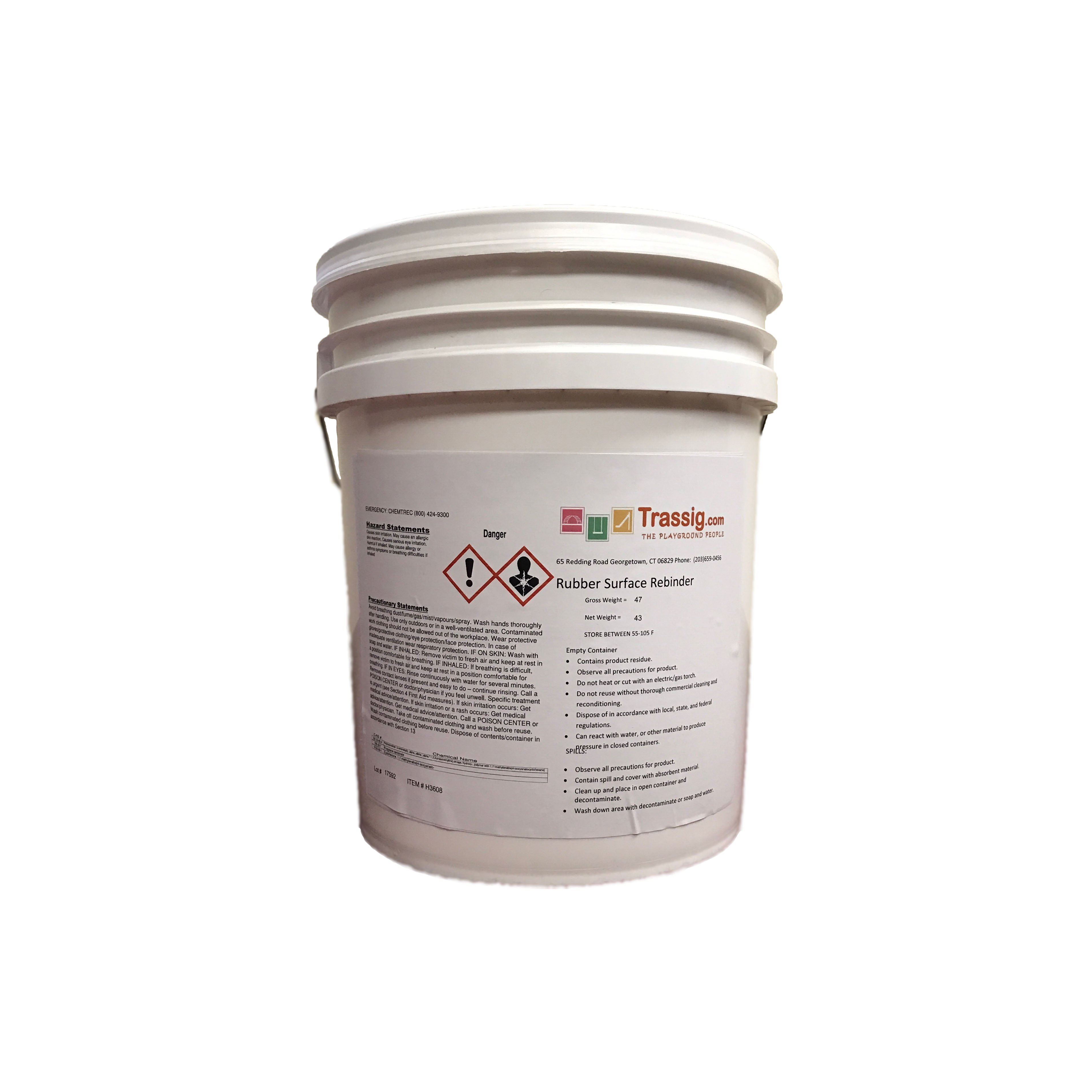 Rubber surface conditioner and rejuvinator Poured in Place Rebinder